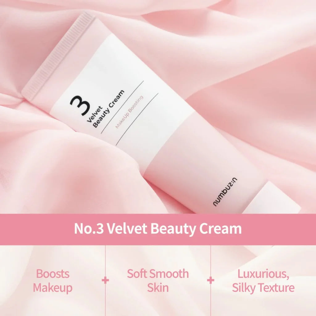 NUMBUZIN # 3 – Velvet Beauty Cream 60 ml – Prebase de maquillaje