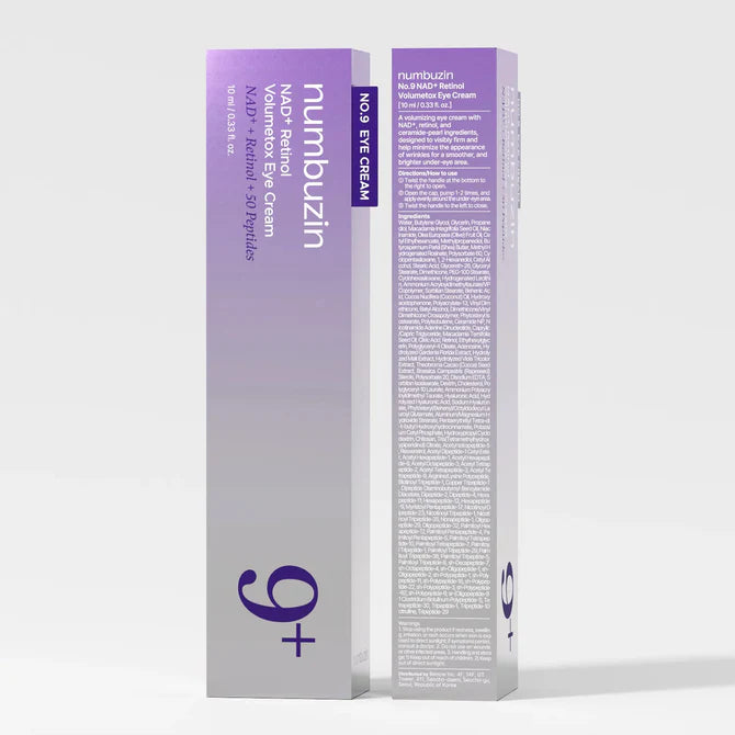 Numbuzin - No.9 NAD+ Retinol Volumetox Eye Cream 10ml