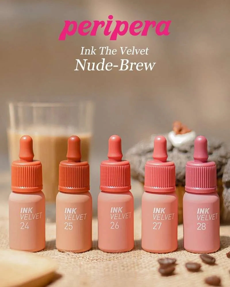 PERIPERA - Ink Velvet NUDE-BREW Collection – Moonbow Cosmeticos Coreanos