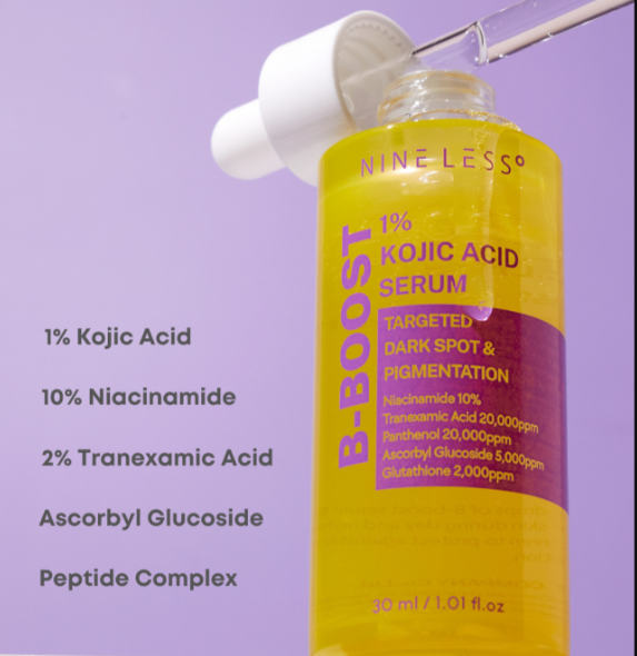 Nineless - B-BOOST 1% Kojic Acid Serum 30 ML – Despigmentante Intensivo
