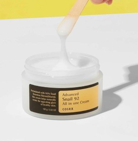 Crema con baba de caracol