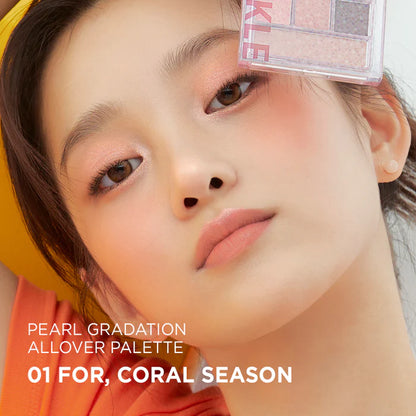 TWINKLE POP Pearl Gradation All Over Palette #1 For Coral Season