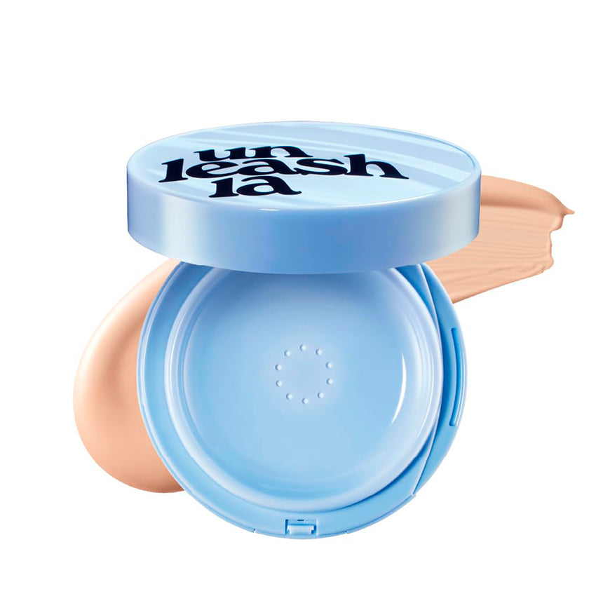 Unleashia] Babe Skin Baby Blue Cushion | Moonbow Cosmeticos Coreanos
