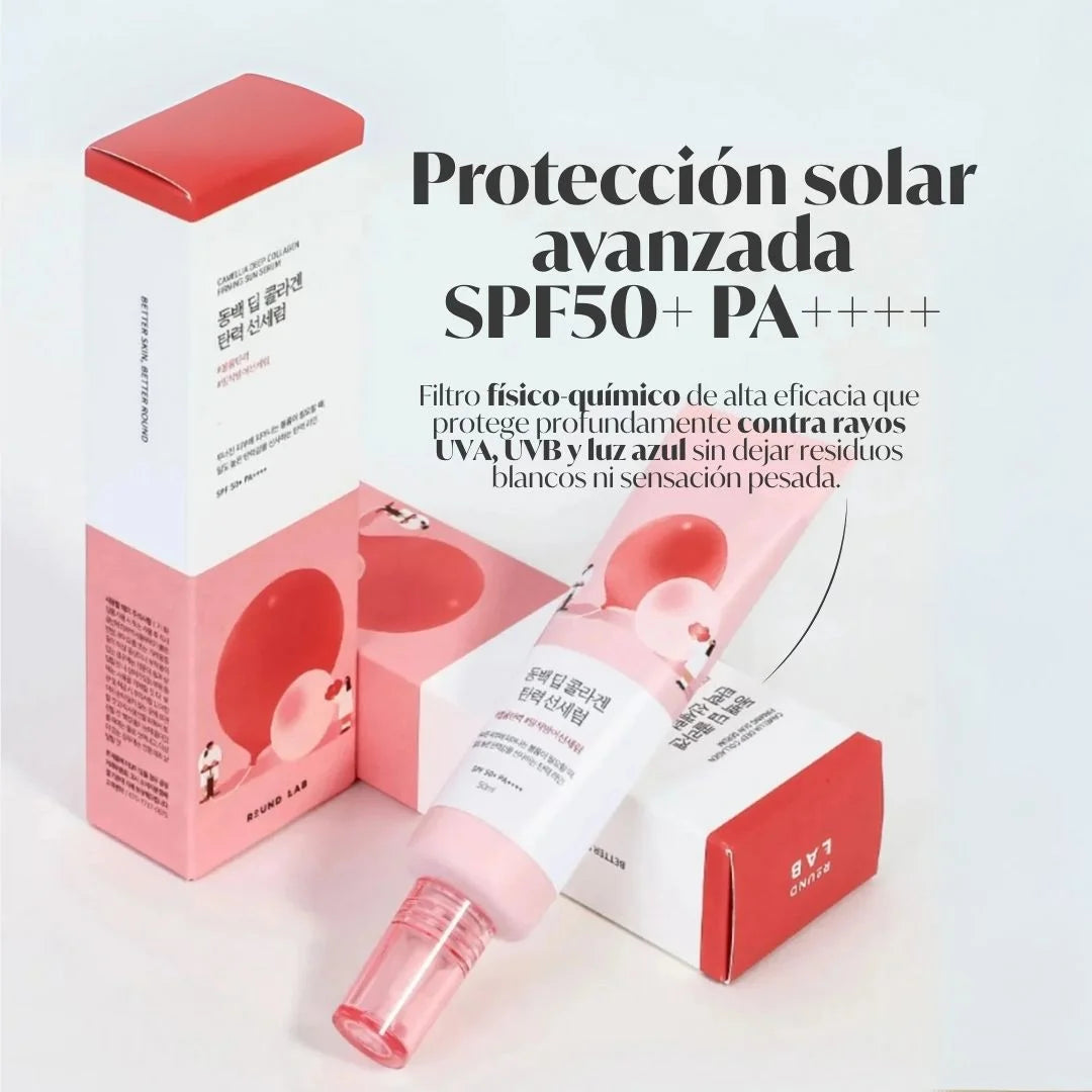 ROUND LAB - Camellia Deep Collagen Firming Sun Serum 50 ml