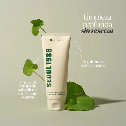 K-Secret - SEOUL 1988 Cleansing Foam : Pinc Cica 1% + Probiotics