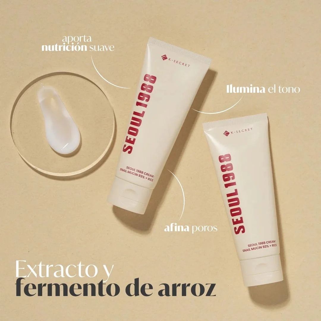 K-Secret - SEOUL 1988 Cream : Snail Mucin 93% + Rice