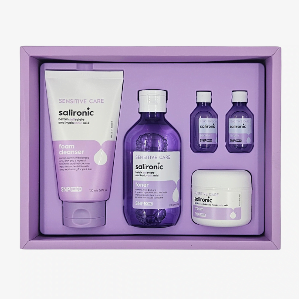 SNP - Salironic Skincare Set (Cleanser, Toner, Cream, Serum)