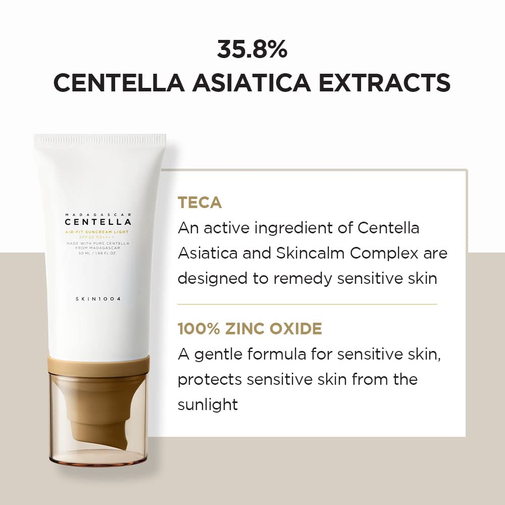 SKIN1004 Centella Air-Fit Suncream Light SPF 30 – Protector Solar Mineral – 50ml