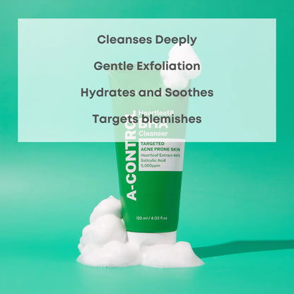 NINELESS Heartleaf & BHA Foam Cleanser – Limpiador Piel Acneica 120ml