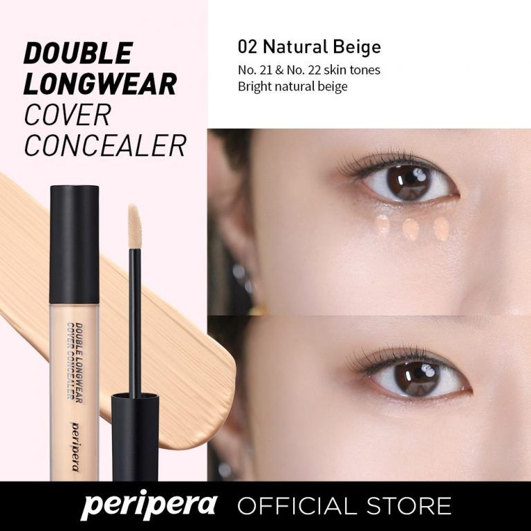 Peripera - Double Longwear Cover Concealer - Corrector de ojeras