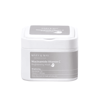 MARY&MAY SHEET MASK NIACINAMIDE VITAMIN C X 30 PZS