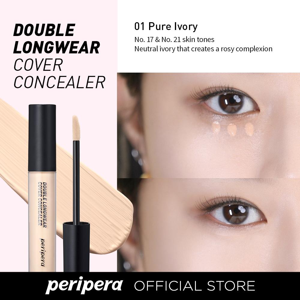 Peripera - Double Longwear Cover Concealer - Corrector de ojeras